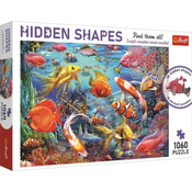 Trefl Puzzle Skrite oblike - Podvodno življenje / 1060 kosov