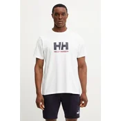 Pamucna majica Helly Hansen HH LOGO za muškarce, boja: bijela, s tiskom, 54596