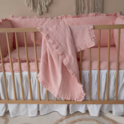 Muslin ogradica za krevetac sa posteljinom i prekrivacem roze ( TNC_DVI6EW_0915083 )