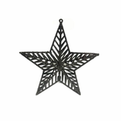 Novogodišnji ukras vrh srebrna zvezda 18 cm/ 126016