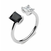 Brosway Eleganten odprt prstan s cirkoni Fancy FMB10 (Obseg S (49 - 52 mm))