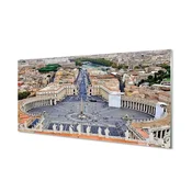 tulup.si Slika na akrilnem steklu Rim vatican kvadratni panorama 125x50 cm 2 obešalnika