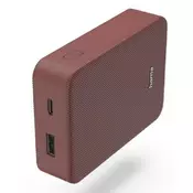Hama powerpack color 10, 10000mah, crvena 2 izlaza usb-a, usb-c ( 201714 )