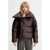 Jakna Rains 17230 Alta Vision Short Puffer Jacket boja: smeda, za zimu, 17230