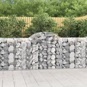Lucne gabionske košare 5 kom 200x50x100/120cm pocincano željezo