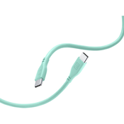 Cellularline Kabel za punjenje i mekan, prijenos podataka, 120cm, USB tip-A na tip-C, zeleni USBDATASOFTC2CG