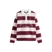 Next Sweater majica ciklama / roza / bijela