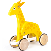 Drvena igracka HaPe International - Žirafa na kotacima