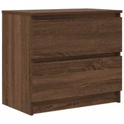 Vidaxl TV omarica rjav hrast 60x35x54 cm inženirski les