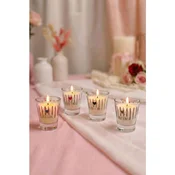 Set sveca Retro Love (4 komada) - Crvena, Plava, Zelena, Crna