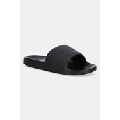 Natikači Tommy Hilfiger TH PRINT TUMBLE POOL SLIDE moški, črna barva, FM0FM05505