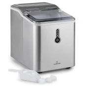 Klarstein Chillout, aparat za izdelavo ledu, oble kocke ledu, 12 kg/24 h, posoda za vodo: 1,5 l, srebrn