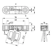 Schmersal Schmersalov aktuator, premični AZ 15/16-B6, (20888696)