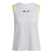 ADIDAS PERFORMANCE Sportski top, bijela / svijetlosiva / žuta / crna