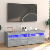 vidaXL vidaXL TV omarica z LED lučkami sonoma hrast 120x35x40 cm, (20620799)