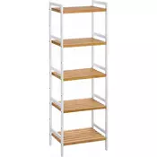 Songmics Polica enota 45x315x142 cm Naravni shranjevalni prostor