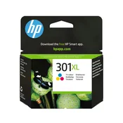 HP 301XL originalna trobarvna kartuša s črnilom z visokim izkoristkom