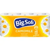 Toaletni papir Big Soft Camomile, 8 rolic, 16,5 m rolica