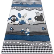 Rugsx Preproga PETIT FARM Kmetija ŽIVALI modra 180x270 cm Modra