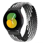 Infostyle EMIOBAND 22 mm pletena zapestnica (165 mm) – črna-siva