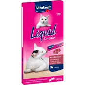 Vitakraft Mačji prigrizek Liquid - z jetrno klobaso - 90 g