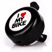 shumee Zvonec za kolo ding dong I <3 MY bike črne barve