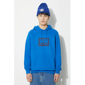 Pamucna dukserica Helly Hansen s kapuljacom, s tiskom
