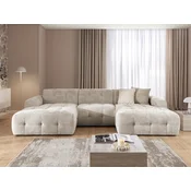 Kotna garnitura Rocklin 181 (Cremona 14) Krema, 323x161x79cm, Delno sestavljeno