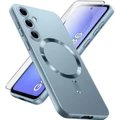 GS Ovitek za Samsung Galaxy A36 5G, ColorMag, za MagSafe, moder + kaljeno steklo 9H