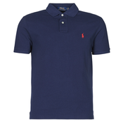 Polo Ralph Lauren  Polo majice kratki rokavi POLO AJUSTE DROIT EN COTON BASIC MESH LOGO PONY PLAYER  Modra