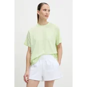 Majica kratkih rukava Helly Hansen OCEAN za žene, boja: zelena, 34482