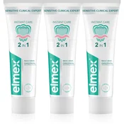Elmex Sensitive Clinical Expert zobna pasta za občutljive zobe 3x75 ml