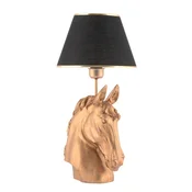 Opviq Horse Black Gold Stona lampa, Zlatno-Crna