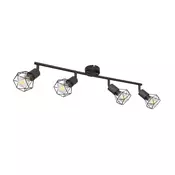 ESTO Xara 4xE14 black spot lampa