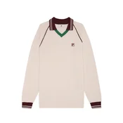 FILA Pletena jopa Molinazzo temno zelena/temno rdeča/off-bela