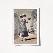 Wallity Poster France Paris-1969, 42x59,4 cm