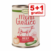 Ekonomično pakiranje: Lukullus Menu Gustico 24 x 400 g  - Govedina s bundevom, jabukom i origanom