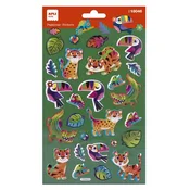 Naljepnica, metalik efekt, APLI Kids Stickers, džungla 18046