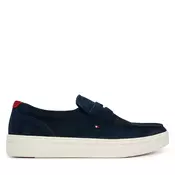 Nizki čevlji Tommy Hilfiger Modern Light Hybrid Suede Loafer FM0FM05786 Mornarsko modra