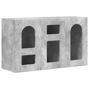 Vidaxl Strani šal ELST Betonsko siva 100 x 35 x 59 cm Konstruiran les