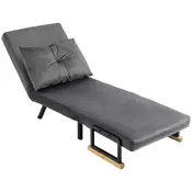 Homestar Ležalna stol 63x73x81 cm temno siva