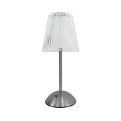 LED prigušiva dodirna punjiva stona lampa ELBA LED/1,6W/800 mAh mat hrom/proziran