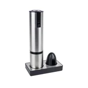 Electric corkscrew and cutter set, 27 cm, Elis Touch, Stainless Stee