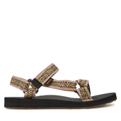 Teva za ženske. 1003987 Sandali Original Universal green (37), Ravna stran, Velcro, Priložnostno, Zelena