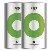 Polnilna baterija GP ReCyko 3000 mAh HR20 (D)