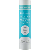 Silhouette Glossy Permanent Vinyl - 22,9 cm x 3 m - White
