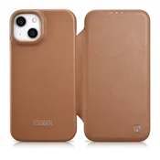 Ovitek iCarer CE za iPhone 14 Plus, rjav