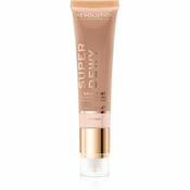 Makeup Revolution Superdewy tonirana vlažilna krema za obraz odtenek Light Bež 55 ml