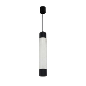 Luster na sajli MARBLE, beli/crni 1xGU10/8W/230V