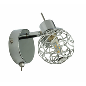 GLOBO 56625-1L | Mosa-Bolt Globo spot svjetiljka s prekidacem elementi koji se mogu okretati 1x G9 280lm 4000K krom